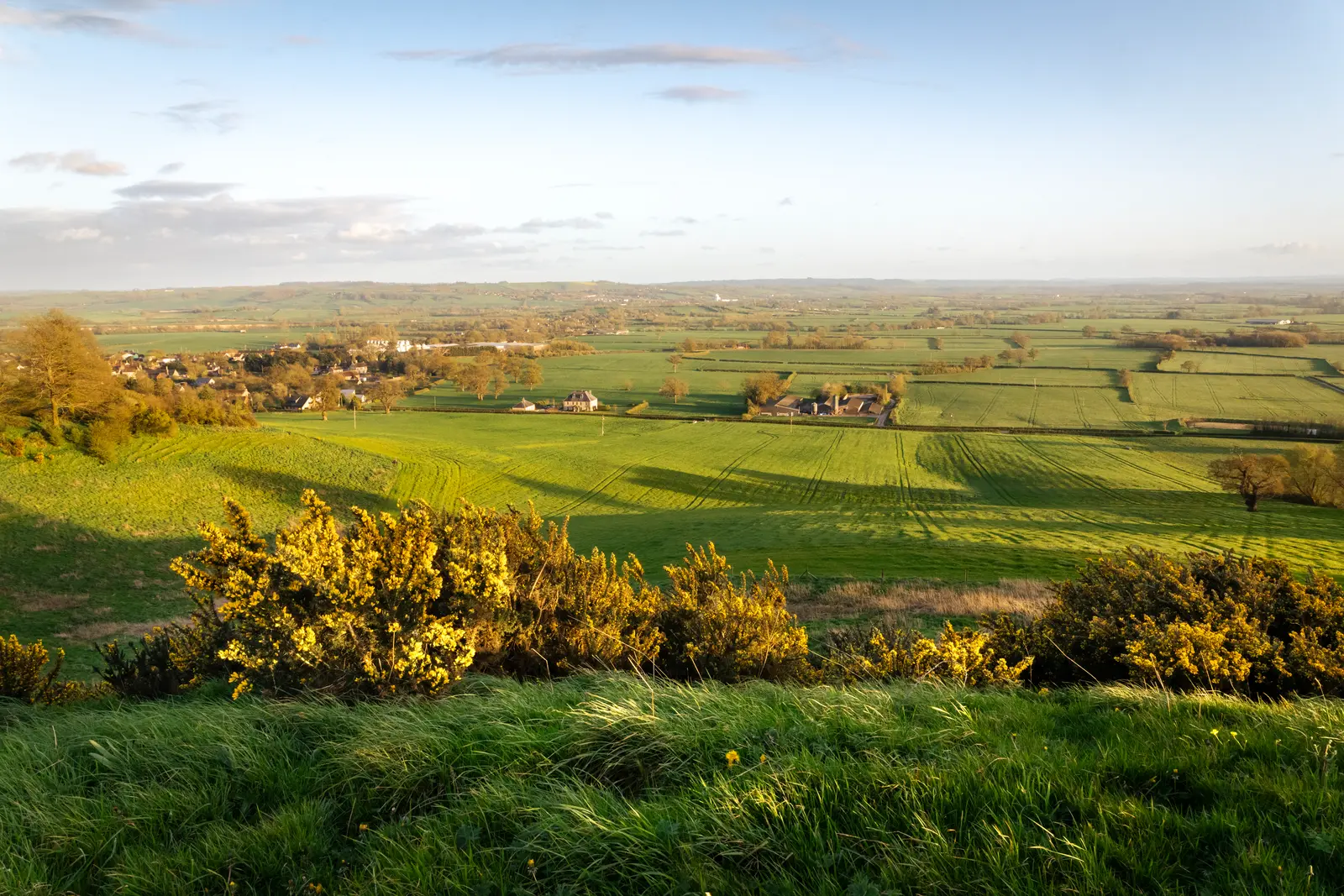 Paysage de la campagne anglaise