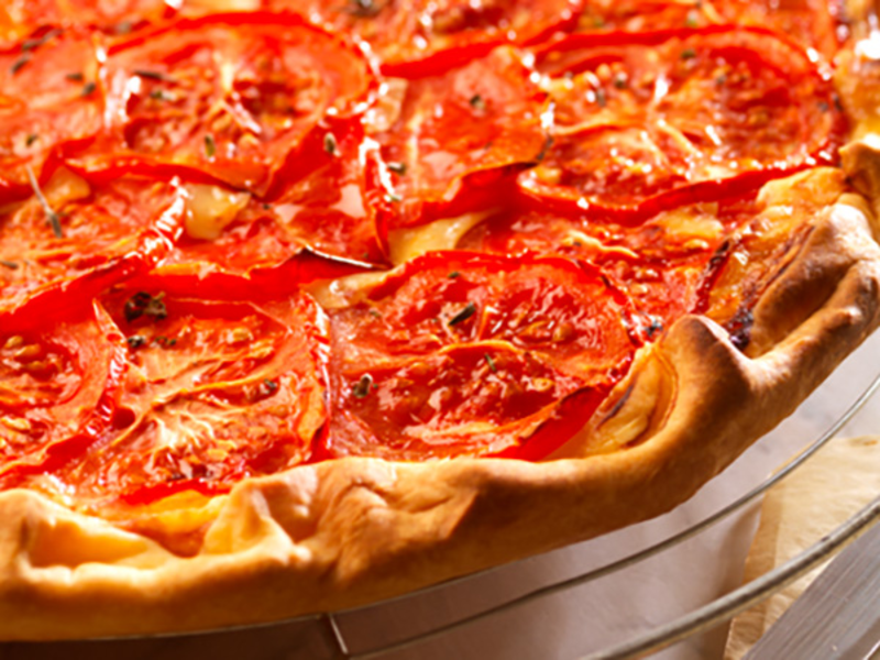 Tarte aux tomates et au camembert