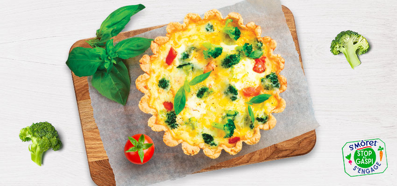 Tarte aux légumes et au fromage frais