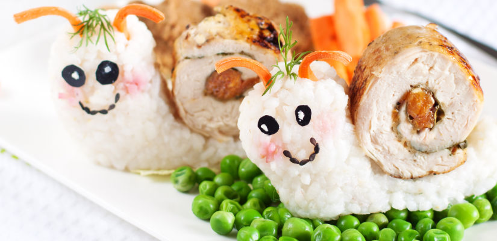 Escargot petit pois carottes pour enfants