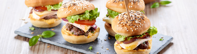 Mini burgers au fromage