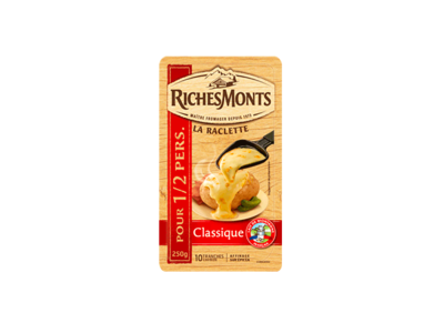 RICHESMONTS RACLETTE CLASSIQUE TRANCHETTES 250G