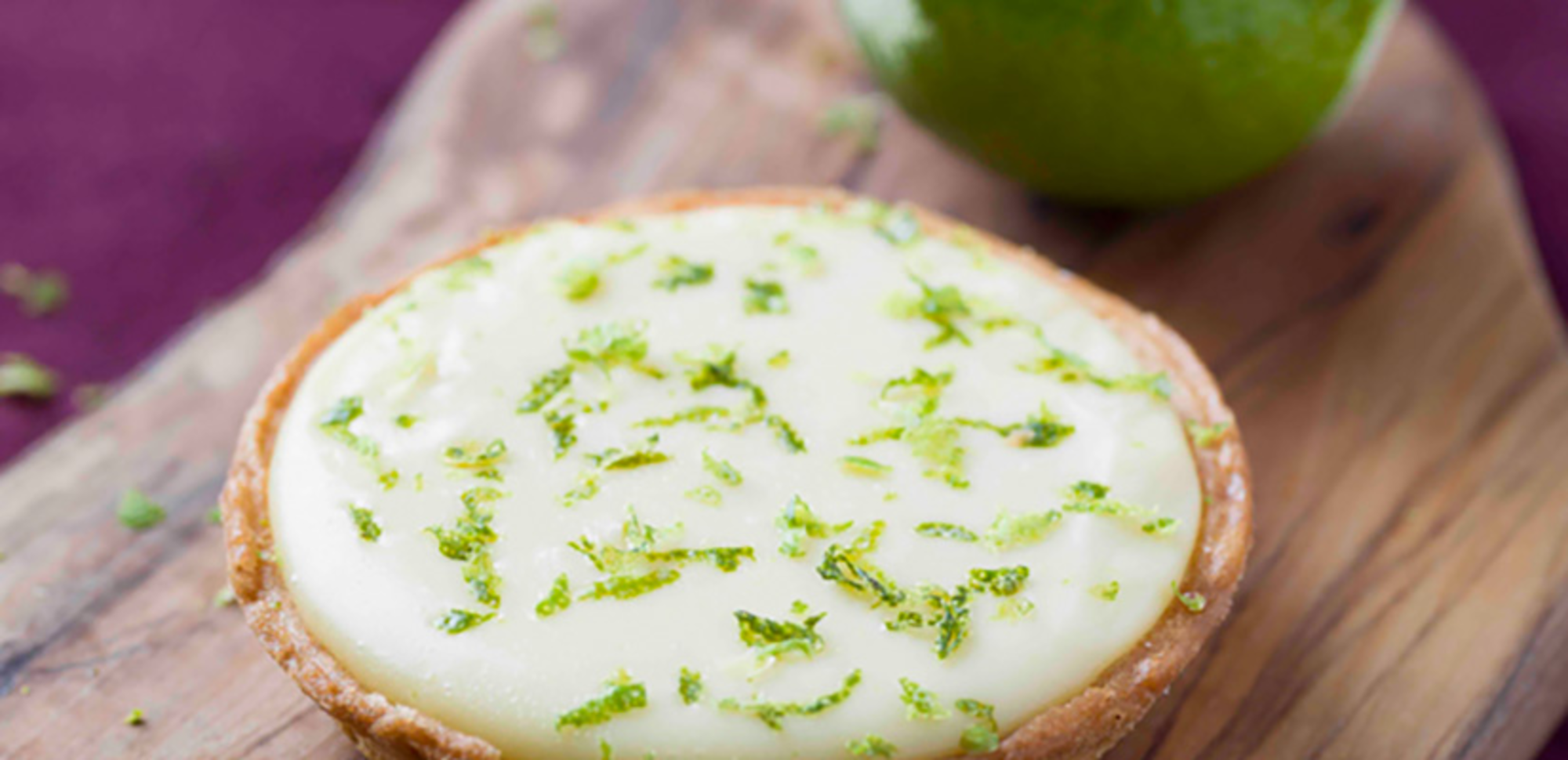 Tartelette au citron vert et camembert