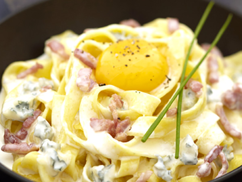 Tagliatelles gourmandes au bleu