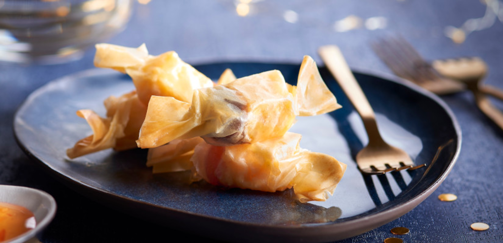 Papillotes de gouda vieux et fruits secs
