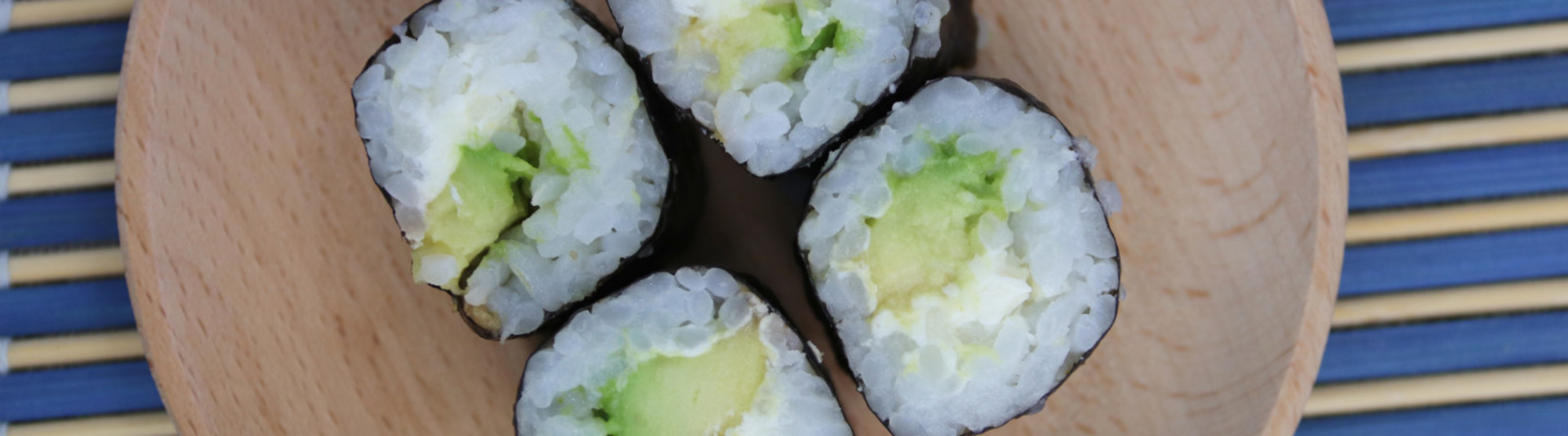 Maki de printemps au fromage de chèvre frais