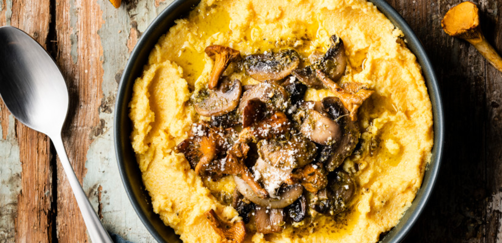 Polenta aux champignons