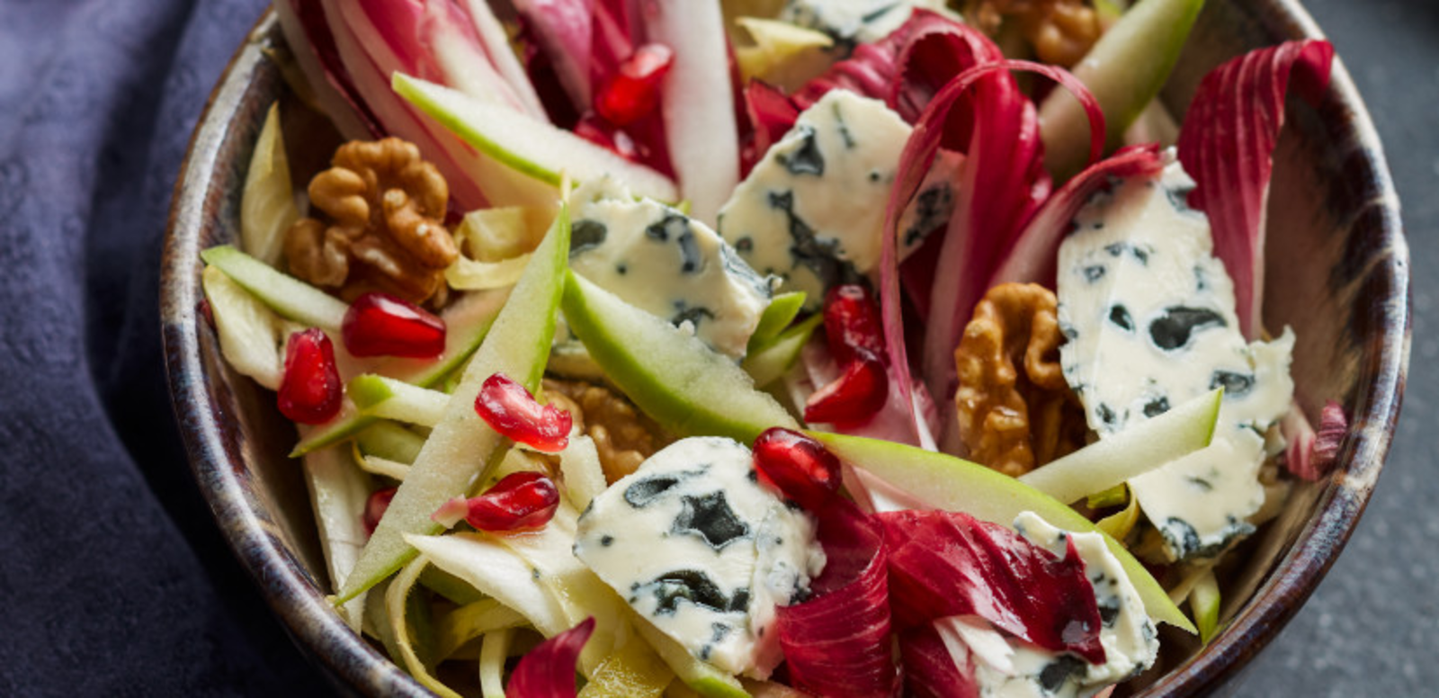 Salade d'endives et pommes vertes.