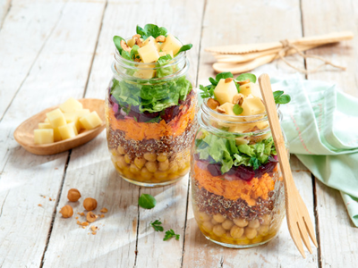 Salade quinoa betterave fromage