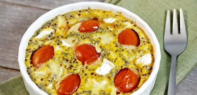 Clafoutis salé aux tomates et au camembert