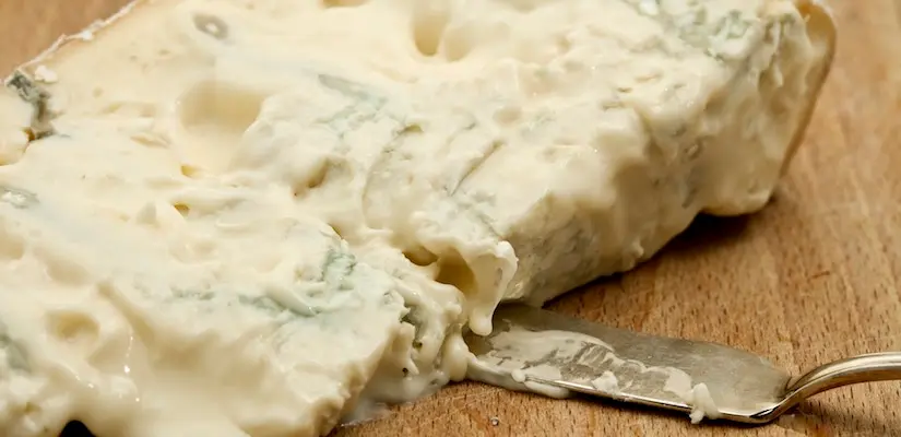 Le fromage italien Gorgonzola.
