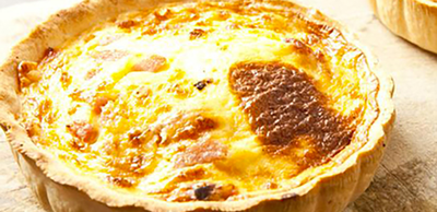 Quiche aux lardons et parmesan