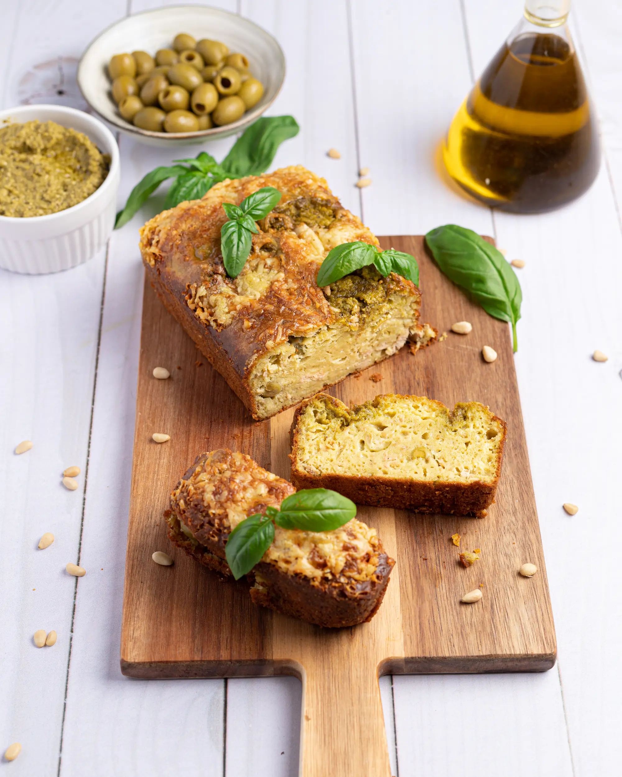Cake moelleux au thon et aux olives