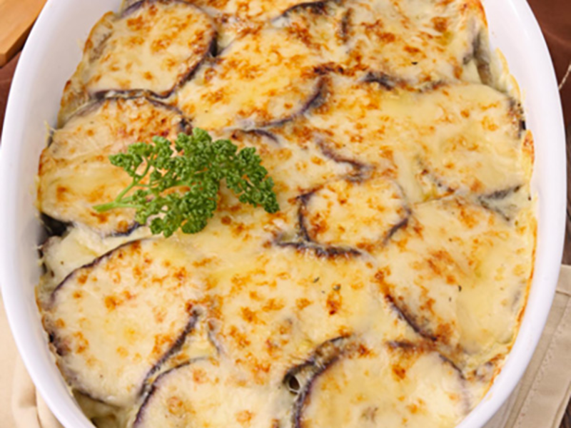 Roulés d'aubergines au fromage à raclette