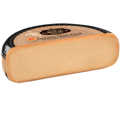 RESERVE HOLLAND MASTER GOUDA DEMI-VIEUX DE NOORD HOLLAND AOP COUPE 1/2 MEULE 34%MG 5,6KG