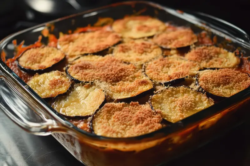 Gratin aubergines parmesan