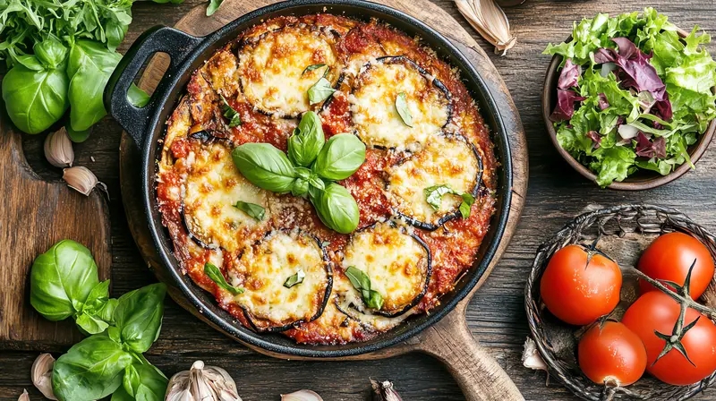 Gratin d'aubergines à la sicilienne