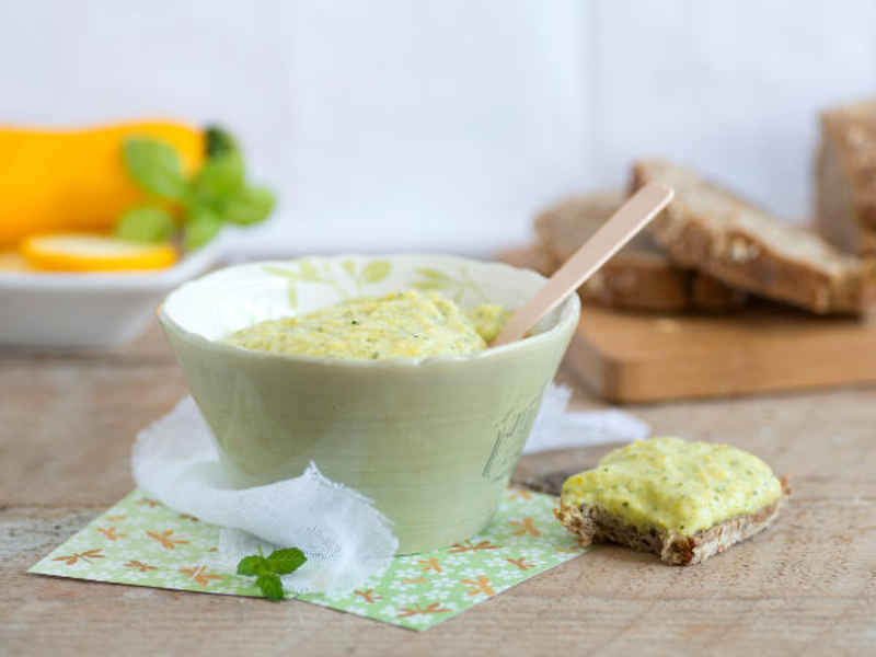 Mousse de courgette au chèvre frais