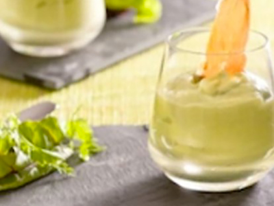 Mousse d'avocat au fromage de chèvre frais