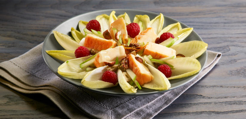 Salade d'endive aux pommes et au fromage