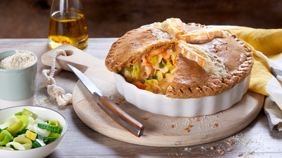 Tourte aux légumes et fromage