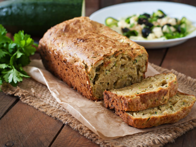 Cake au fromage et aux courgettes