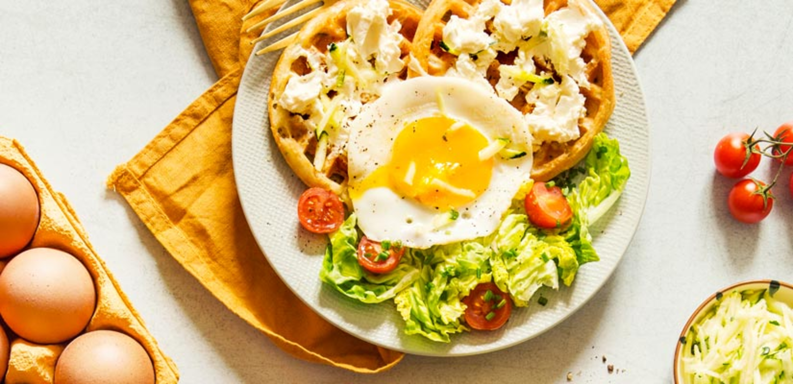 Gaufre courgettes