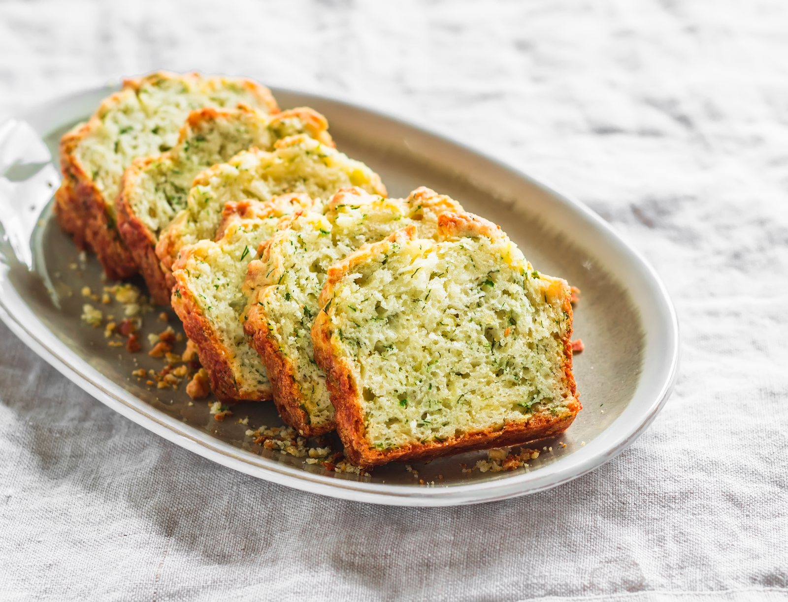 Cake courgette parmesan