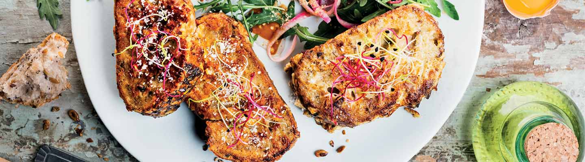 Pain perdu au parmesan