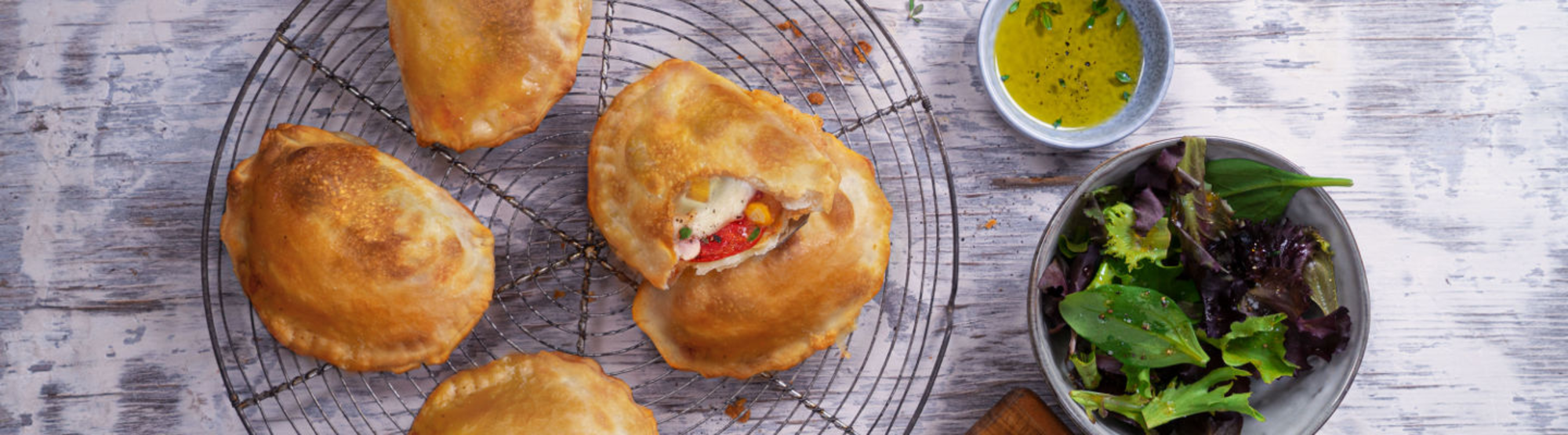 Mini calzone tomate-mozzarella