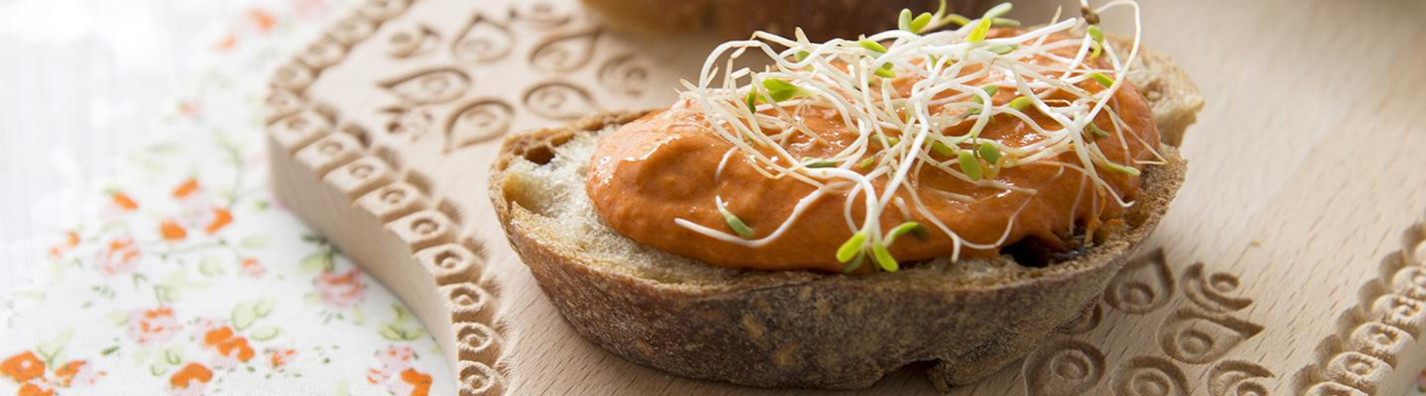 Tartinade poivron rouge et fromage frais