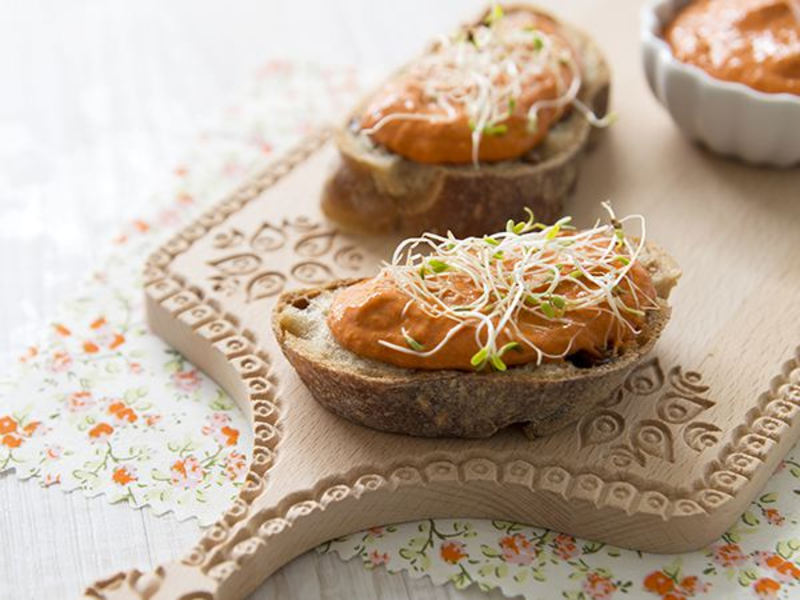 Tartinade poivron rouge et fromage frais