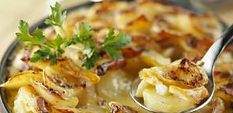 Gratin dauphinois au fromage frais