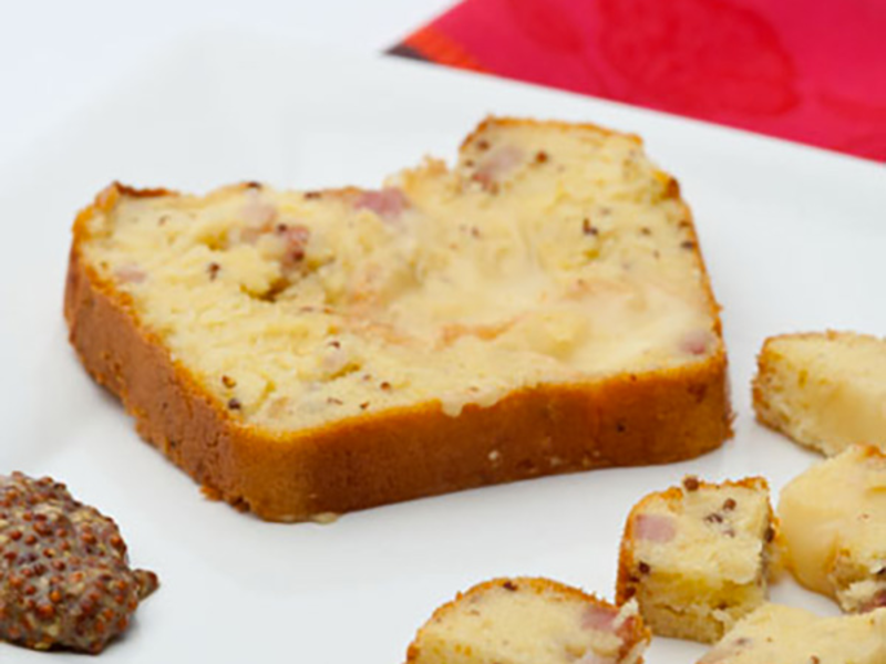 Cake aux lardons au Maroilles