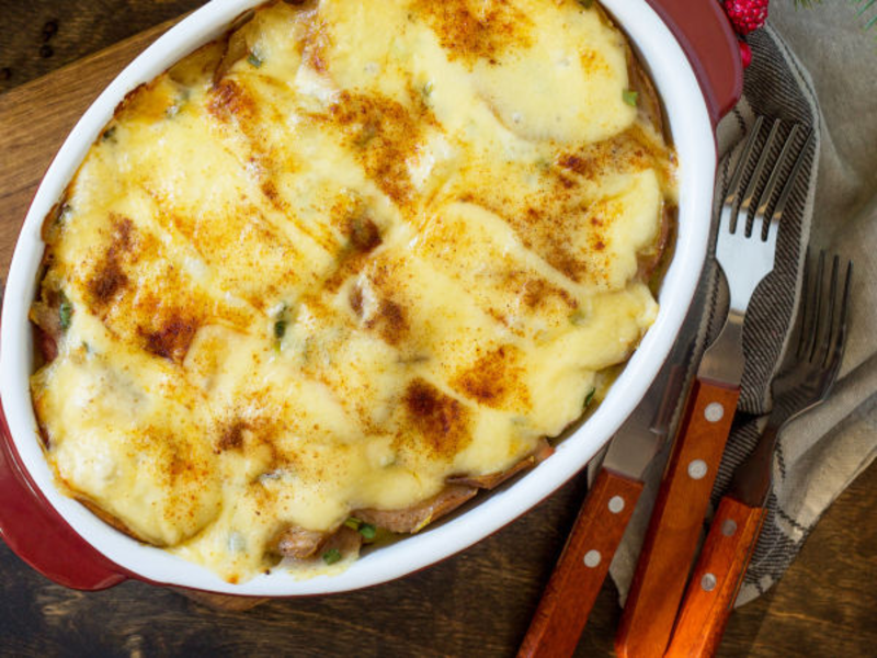 Gratin de pommes de terre façon raclette