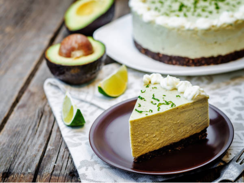 Cheesecake avocat et fromage frais