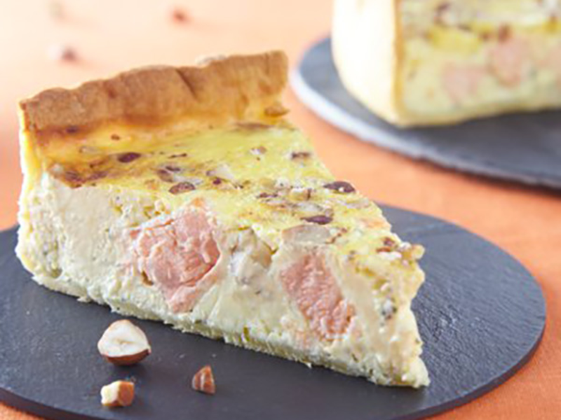 Quiche au saumon et fromage frais