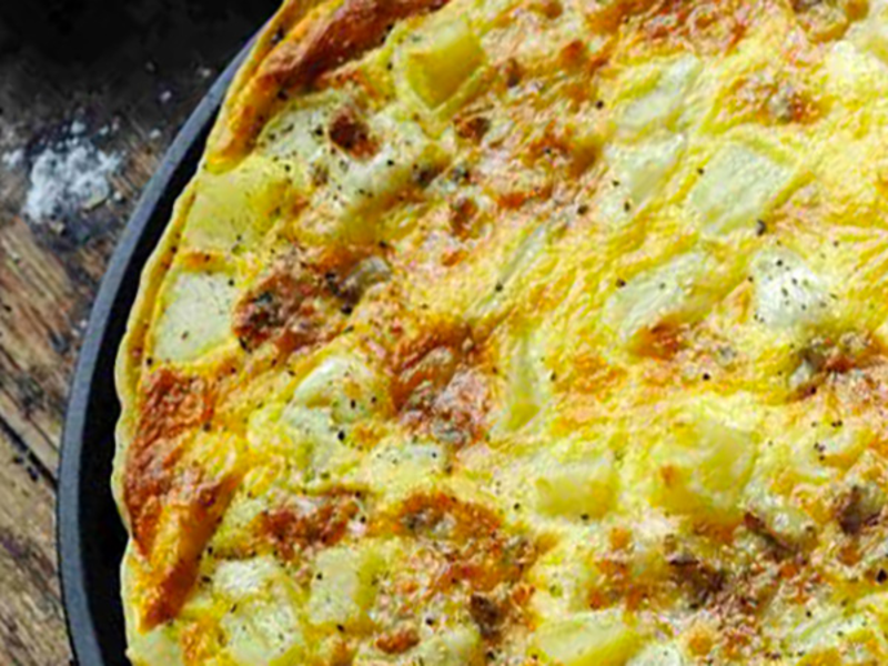 Tarte au bleu et aux pommes de terre