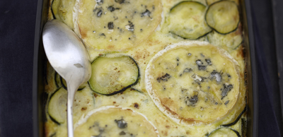 Gratin de courgettes au bleu Bresse Bleu