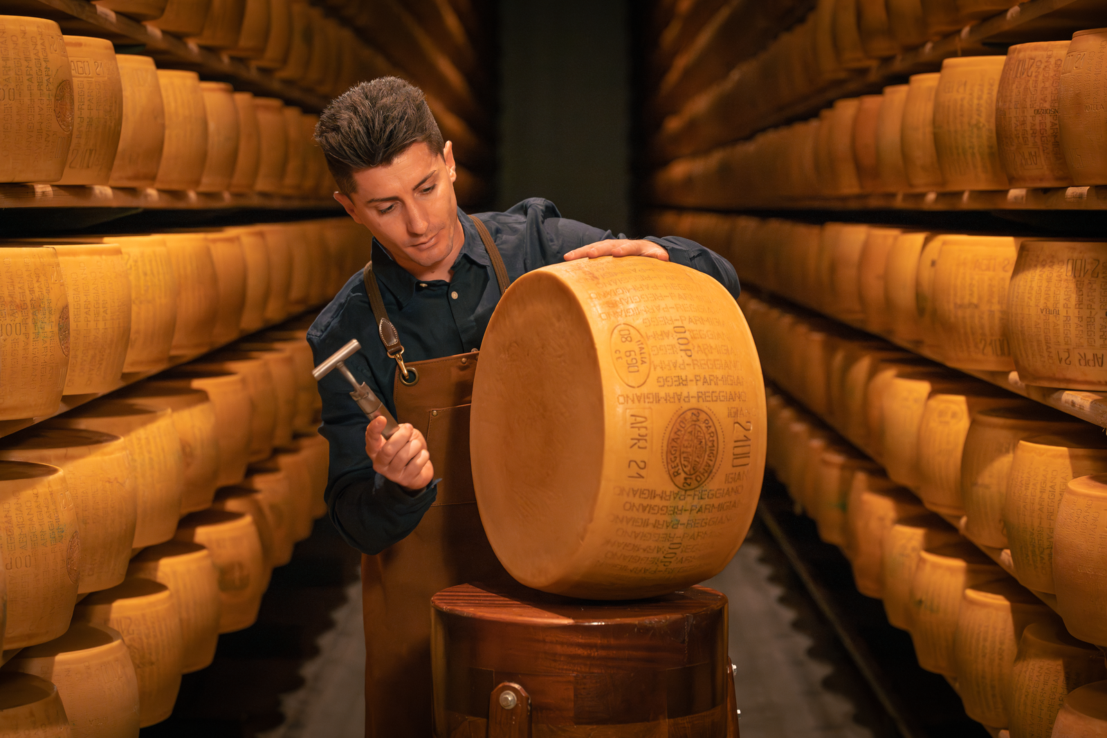 Davide Fiorini, maître fromager Giovanni Ferrari