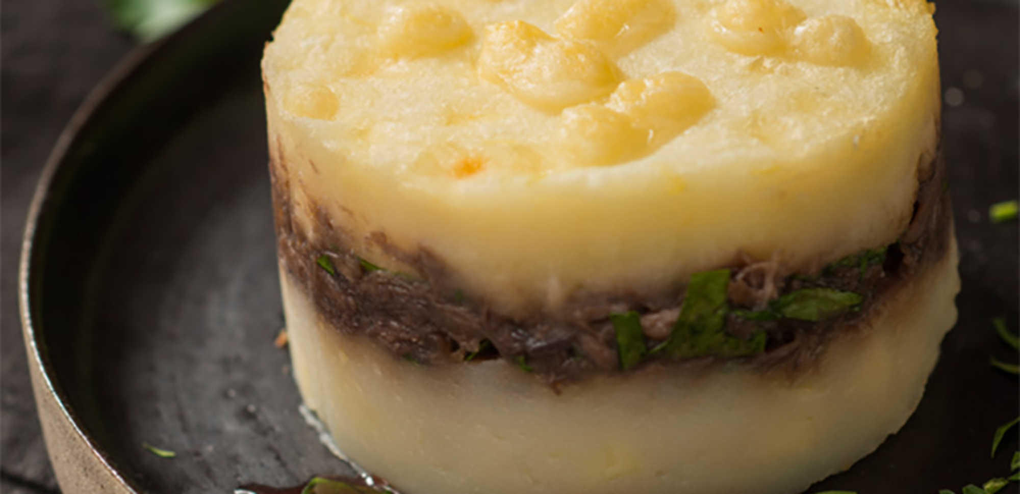 Parmentier de canard au fromage 