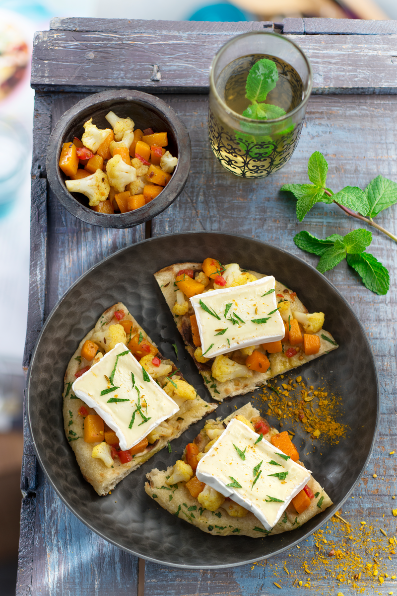 Pita orientale au chou-fleur et fromage