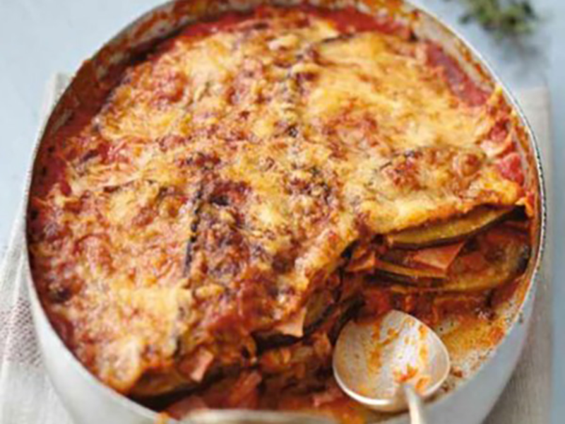 Gratin d'aubergines à la sicilienne