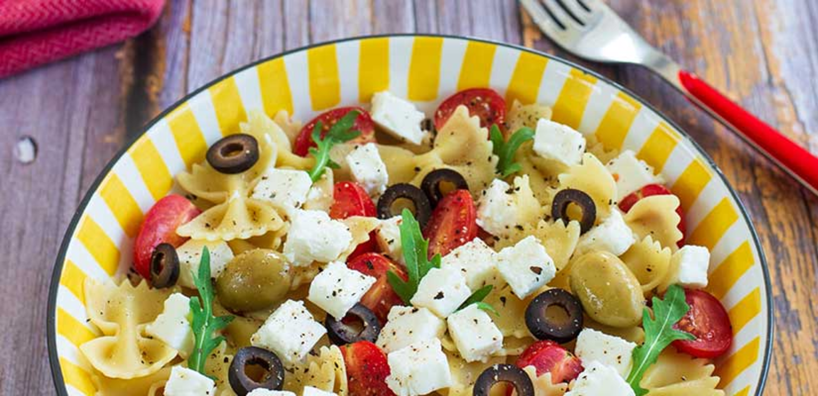 Salade de farfalles à la feta