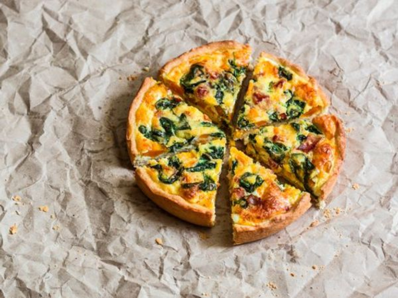 Quiche à la mozzarella et aux blettes