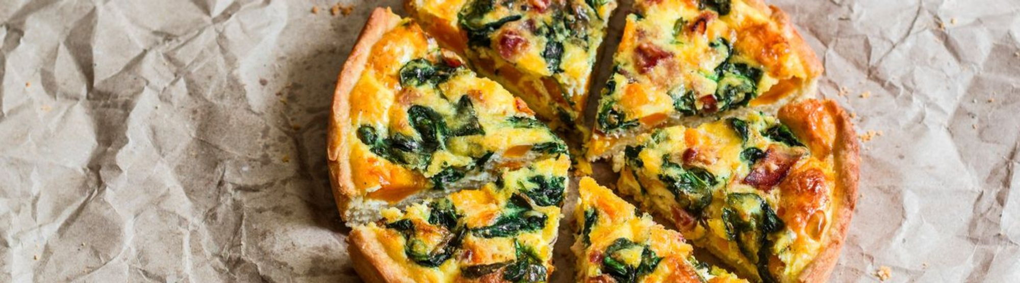 Quiche à la mozzarella et aux blettes