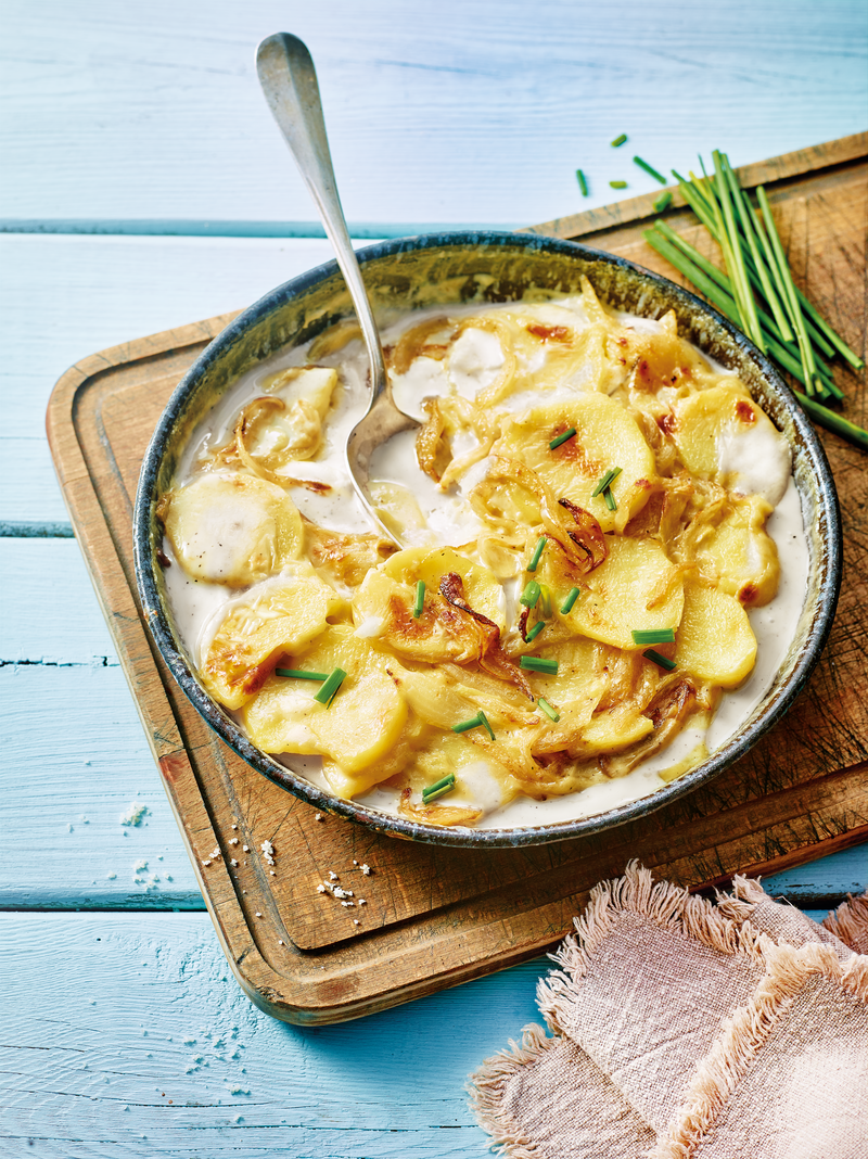 Gratin de pommes de terre à la Sauce de Saint Agur